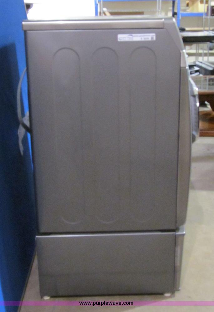 image for item S9295 Samsung stainless steel front load dryer with pedestal