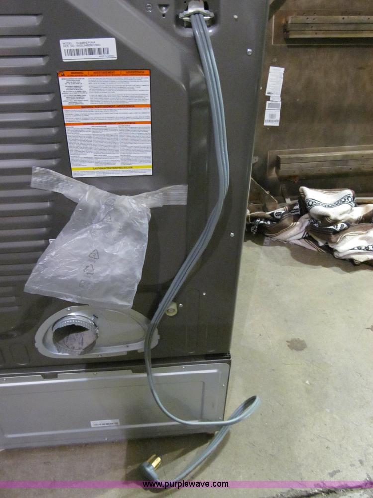 image for item S9295 Samsung stainless steel front load dryer with pedestal