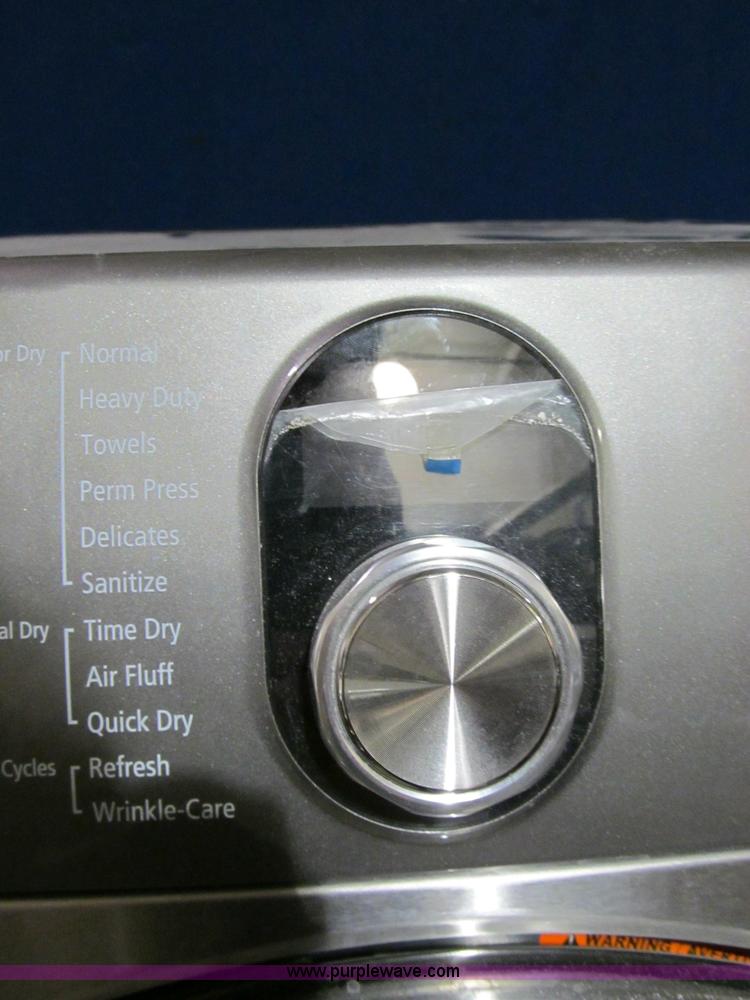 image for item S9295 Samsung stainless steel front load dryer with pedestal