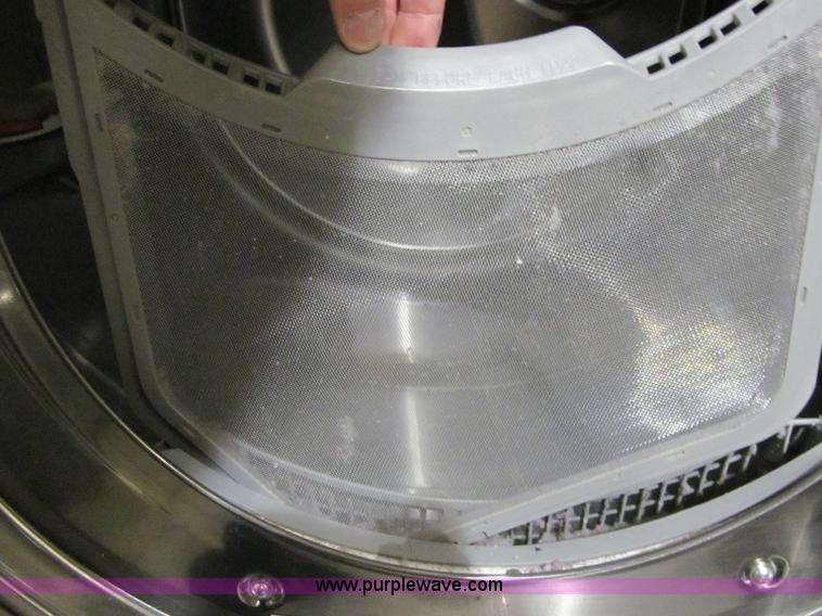 image for item S9295 Samsung stainless steel front load dryer with pedestal