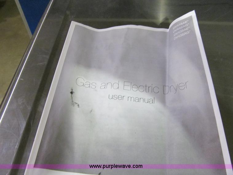 image for item S9295 Samsung stainless steel front load dryer with pedestal