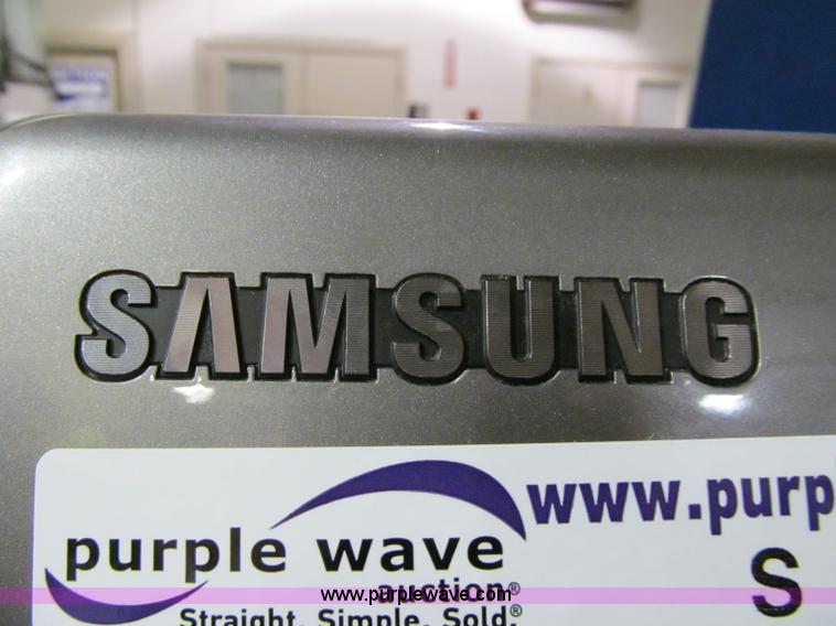 image for item S9296 Samsung stainless steel front load washer with pedestal