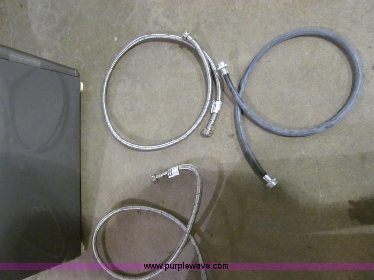 image for item S9296 Samsung stainless steel front load washer with pedestal