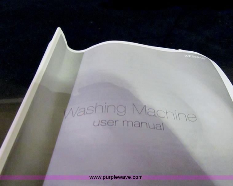 image for item S9296 Samsung stainless steel front load washer with pedestal