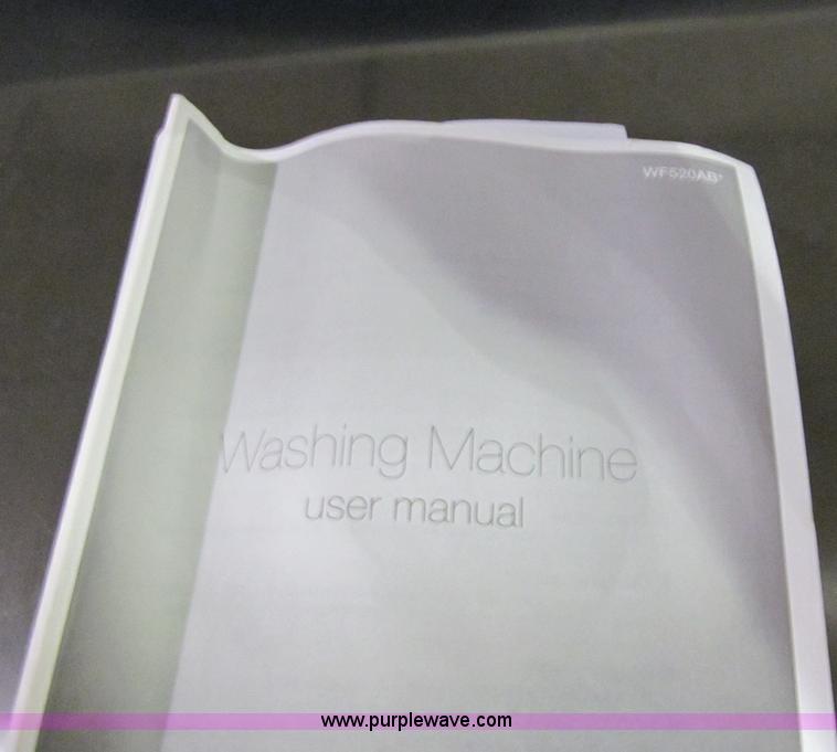 image for item S9296 Samsung stainless steel front load washer with pedestal