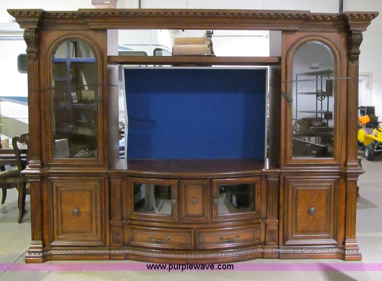 image for item S9328 Cordovan three section entertainment center