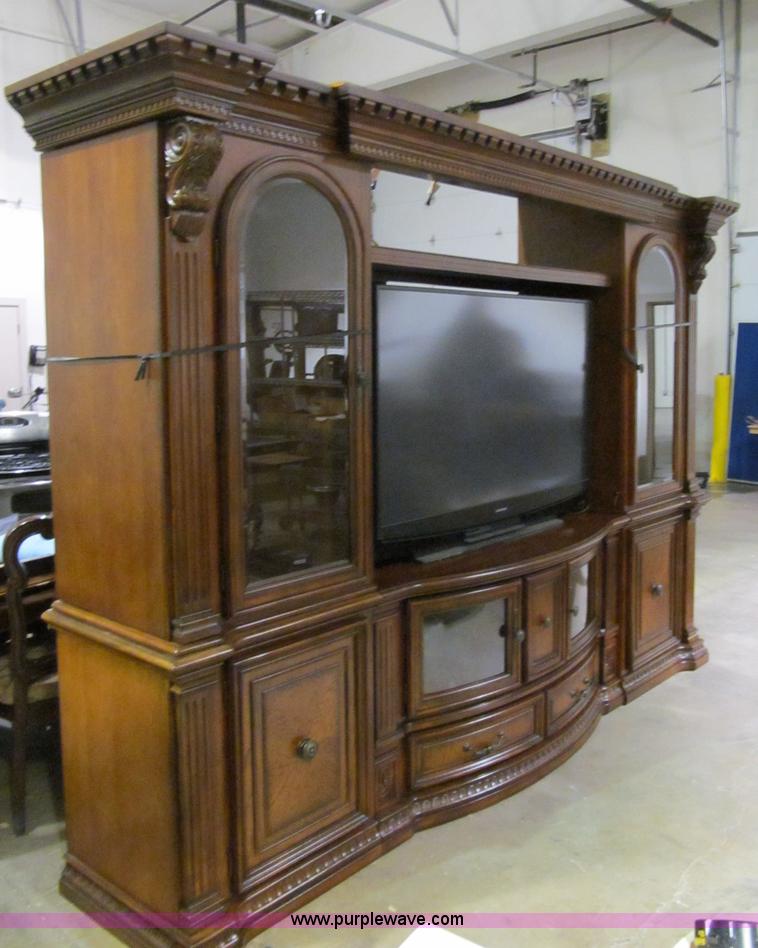 image for item S9328 Cordovan three section entertainment center