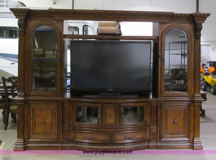 image for item S9328 Cordovan three section entertainment center