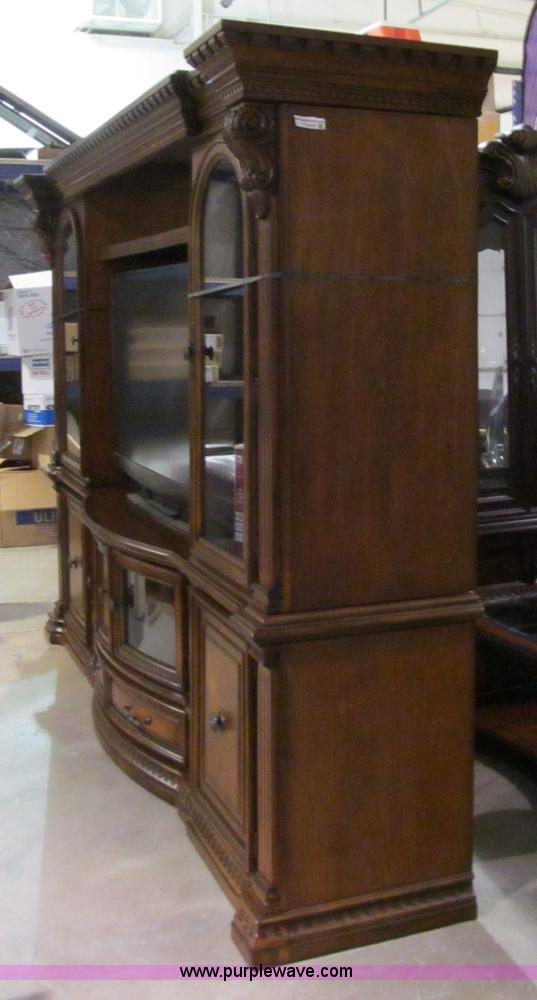 image for item S9328 Cordovan three section entertainment center
