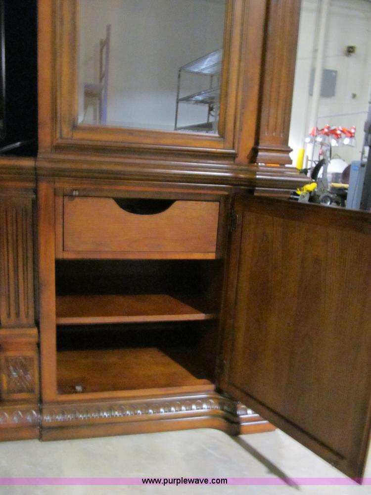 image for item S9328 Cordovan three section entertainment center