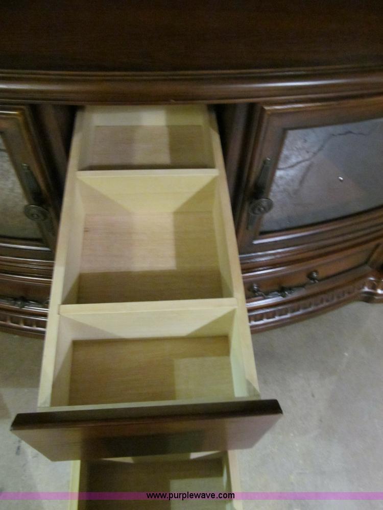 image for item S9328 Cordovan three section entertainment center