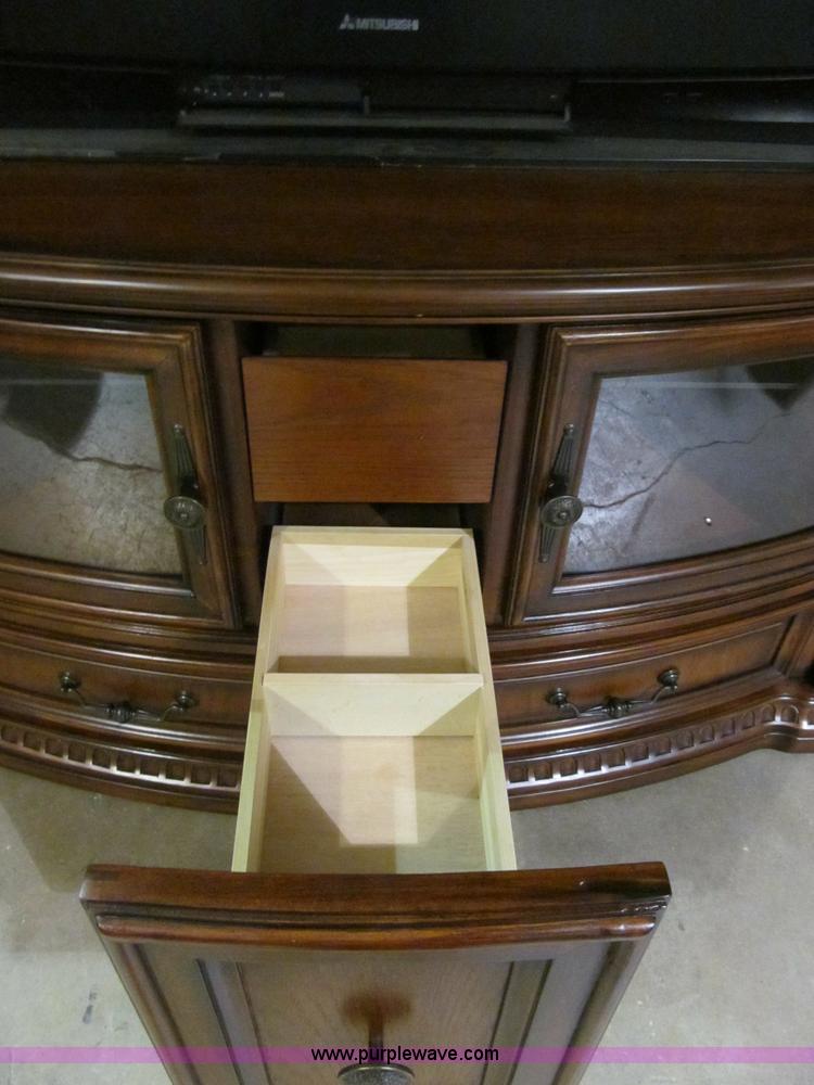 image for item S9328 Cordovan three section entertainment center