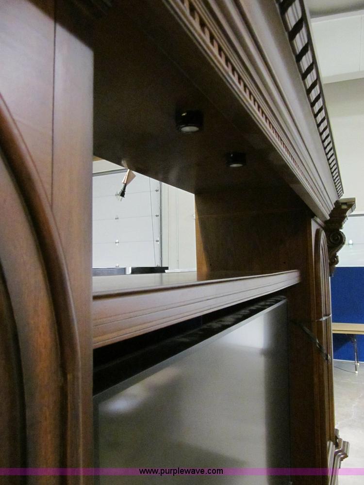 image for item S9328 Cordovan three section entertainment center