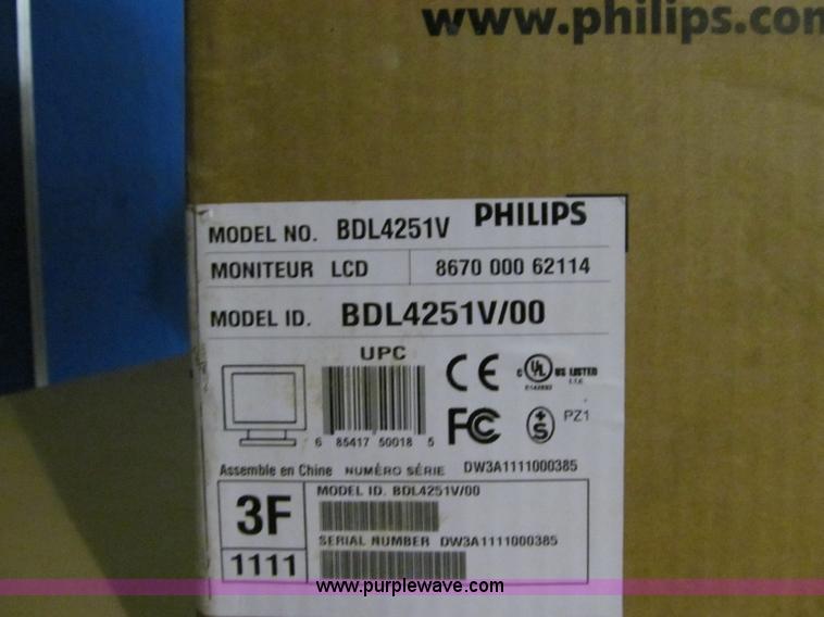 image for item S9332 Phillips 42" LCD HD television