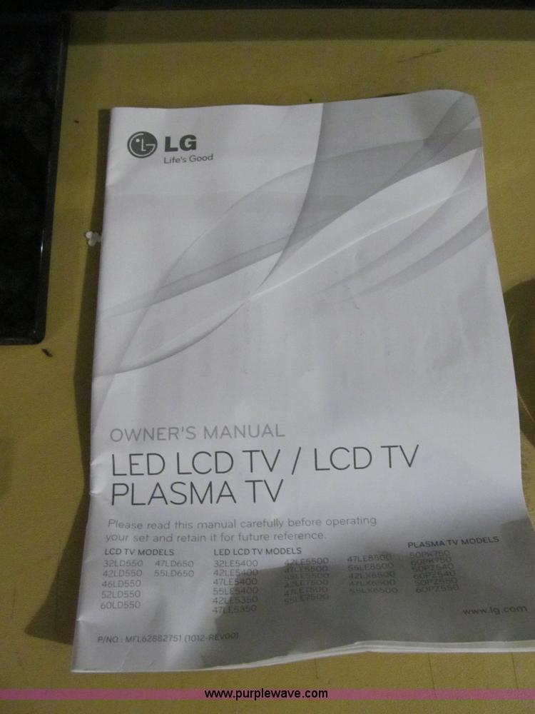 image for item S9337 LG 50" 3D plasma television with remote, stand and power cord