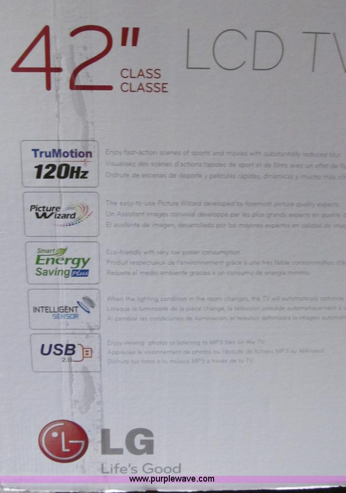 image for item S9339 LG 42" LCD television with remote and stand