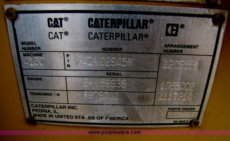 image for item B2176 1997 Caterpillar 416C backhoe