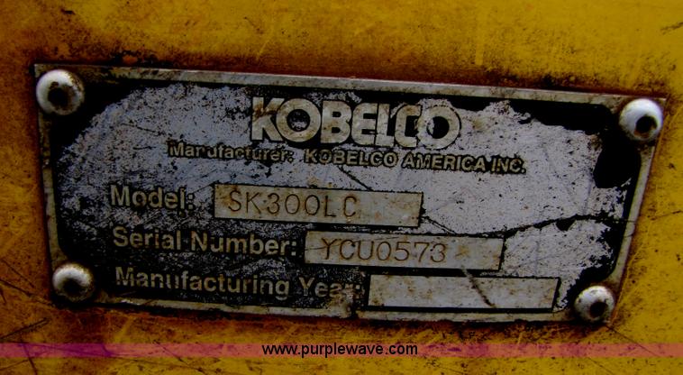 image for item B2192 Kobelco SK300LC Mark IV excavator