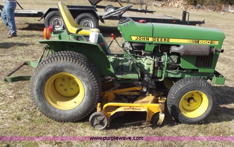 image for item E9629 John Deere 650 lawn and garden tractor