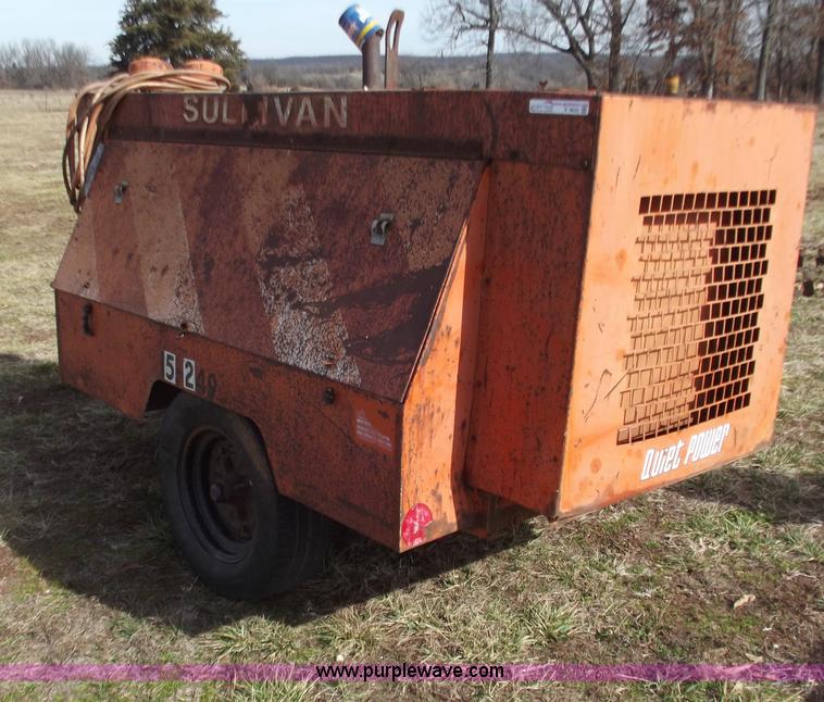 image for item E9632 Sullivan 185CFM air compressor