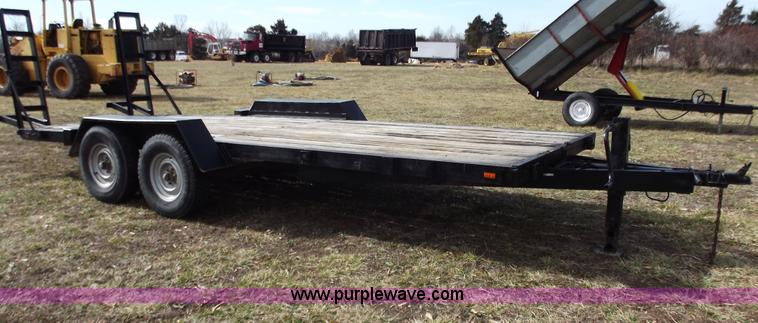 image for item E9635 1995 shop built equipment trailer
