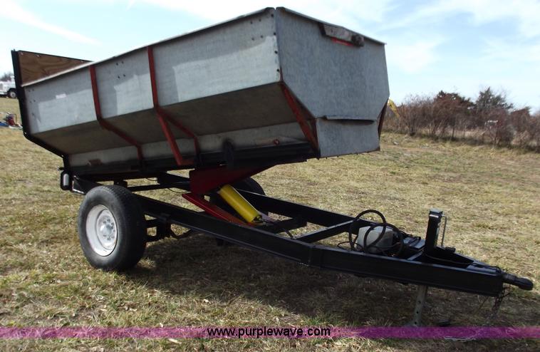 image for item E9636 Shop built single axle dump trailer