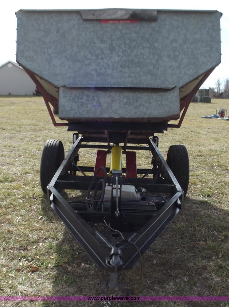 image for item E9636 Shop built single axle dump trailer