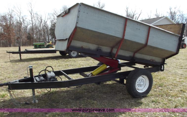 image for item E9636 Shop built single axle dump trailer