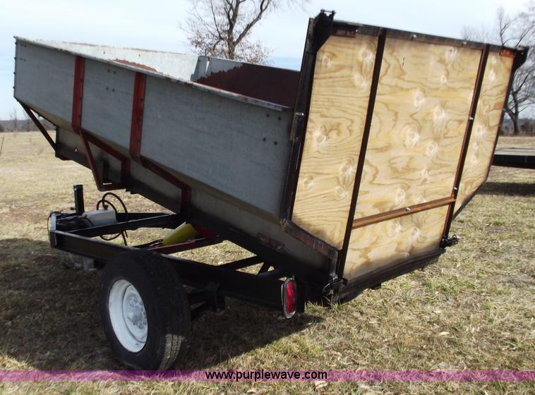 image for item E9636 Shop built single axle dump trailer