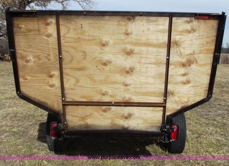 image for item E9636 Shop built single axle dump trailer