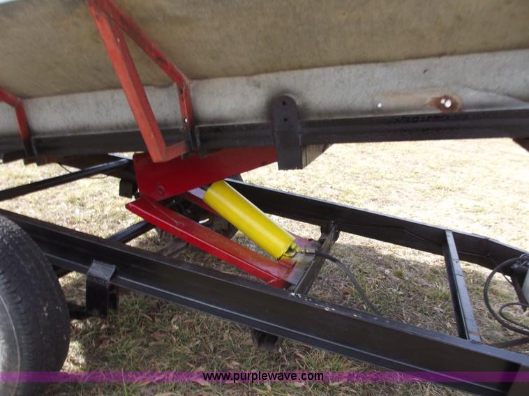 image for item E9636 Shop built single axle dump trailer