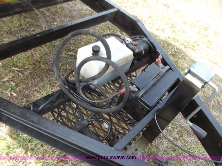 image for item E9636 Shop built single axle dump trailer