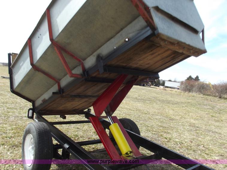 image for item E9636 Shop built single axle dump trailer