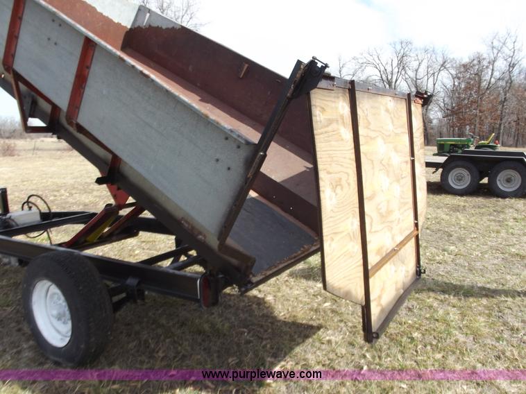 image for item E9636 Shop built single axle dump trailer