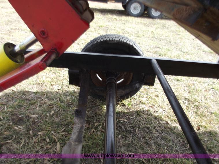 image for item E9636 Shop built single axle dump trailer