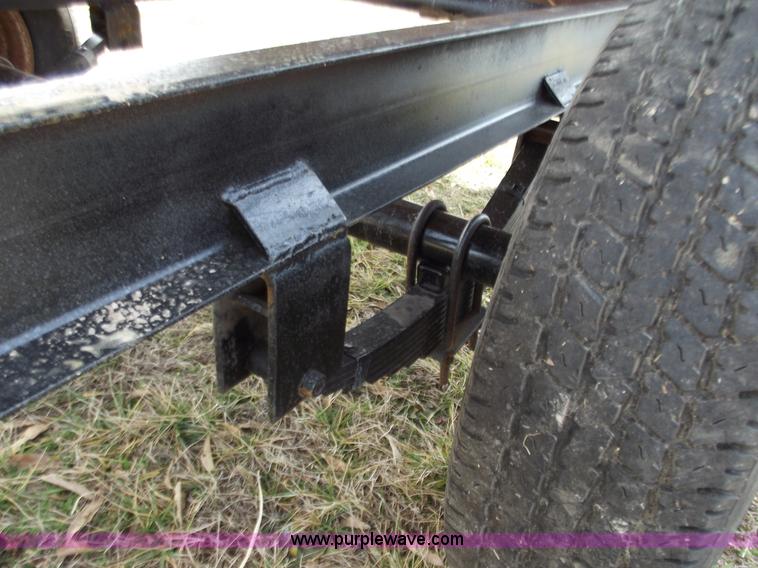 image for item E9636 Shop built single axle dump trailer