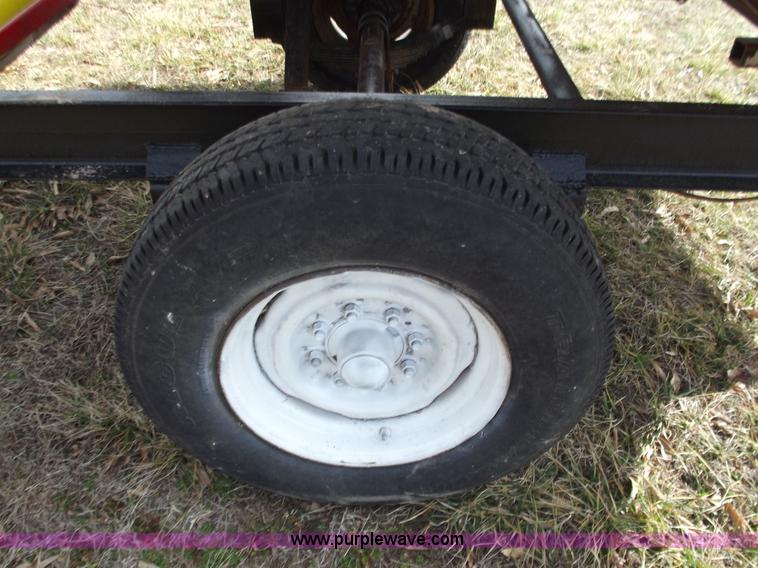 image for item E9636 Shop built single axle dump trailer