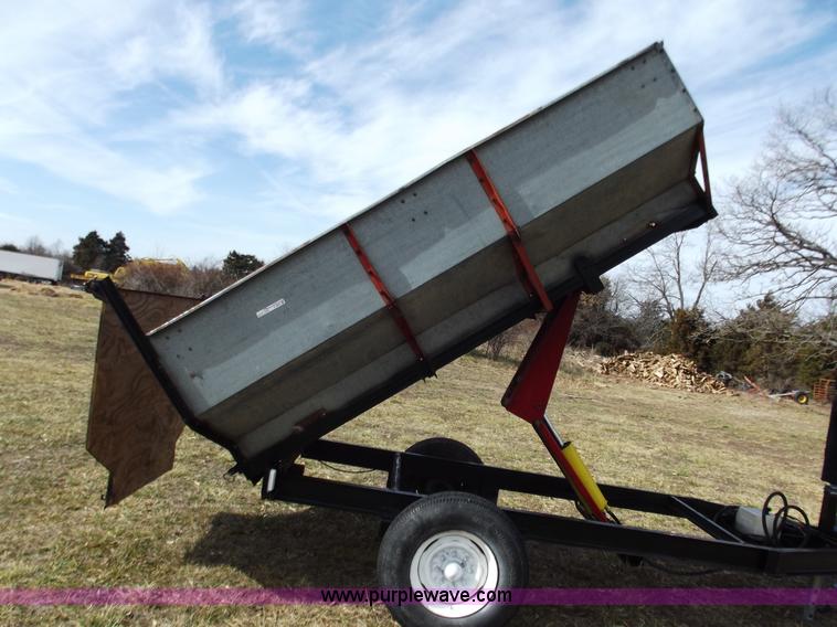 image for item E9636 Shop built single axle dump trailer
