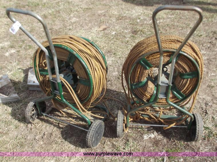Sewer and water line test mandrel with rope reels in Bolivar, MO Item