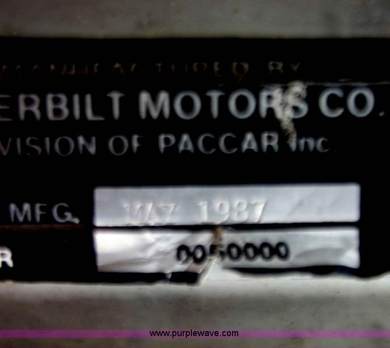 image for item E9676 1987 Peterbilt 377 dump truck