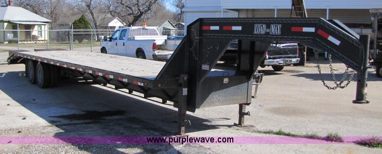 image for item B2220 2006 Load Max 36' gooseneck flatbed trailer