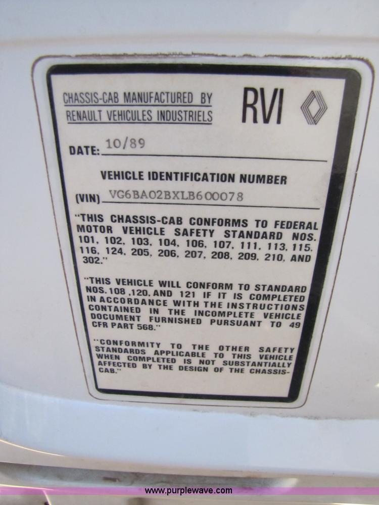 image for item B2234 1990 Mack CS250P boom truck w/ magnet