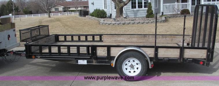 image for item B5108 2010 PJ 7714 14' single axle utility trailer
