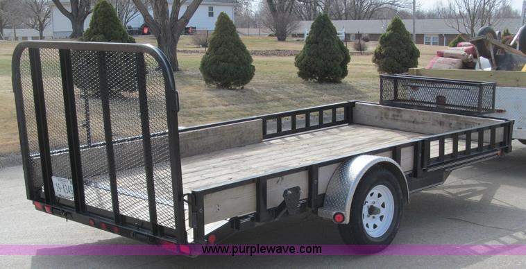 image for item B5108 2010 PJ 7714 14' single axle utility trailer
