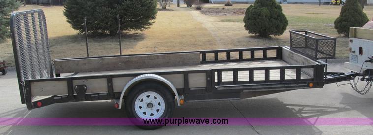 image for item B5108 2010 PJ 7714 14' single axle utility trailer