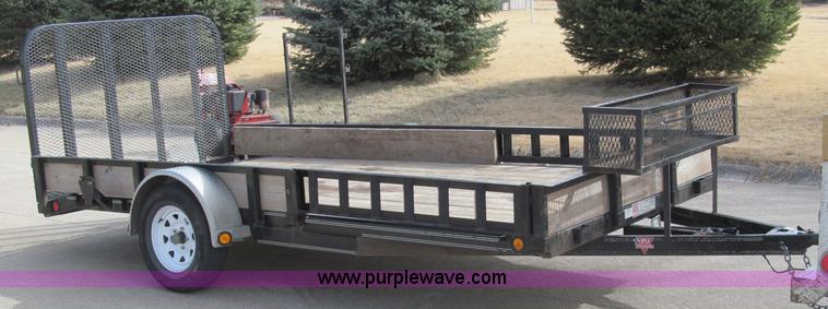 image for item B5108 2010 PJ 7714 14' single axle utility trailer