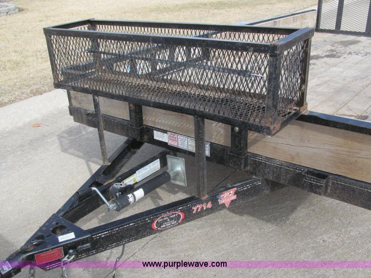 image for item B5108 2010 PJ 7714 14' single axle utility trailer