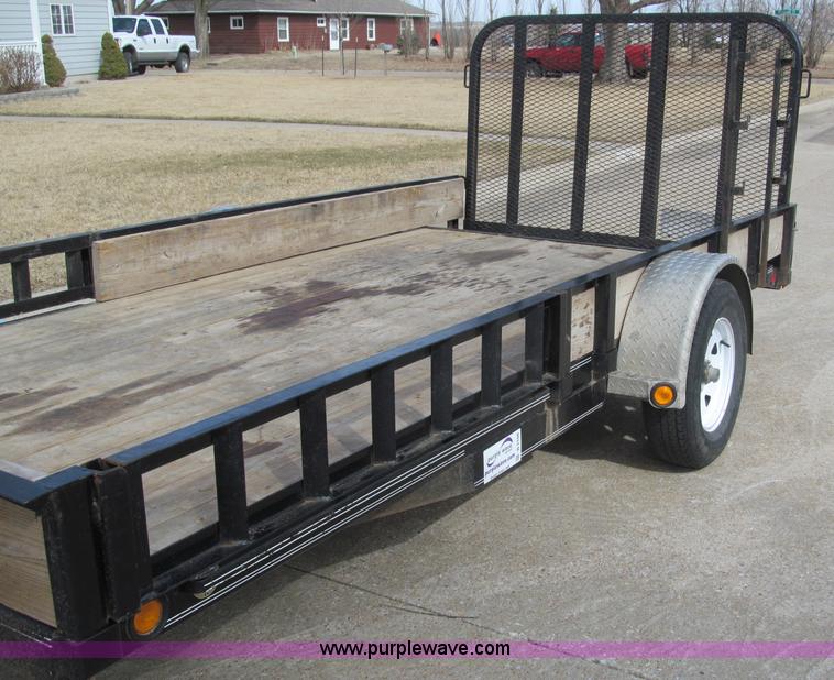 image for item B5108 2010 PJ 7714 14' single axle utility trailer