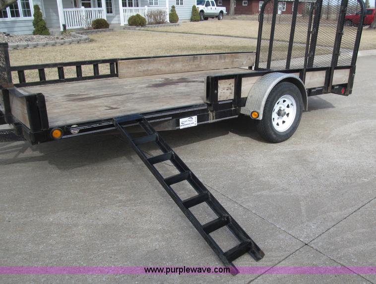 image for item B5108 2010 PJ 7714 14' single axle utility trailer