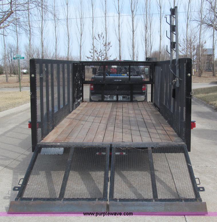 image for item B5109 2011 Texas Bragg 18' double axle utility trailer